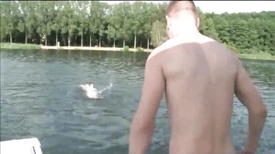 Stripwrestle Matchups - Gay Boys Wrestling in the Lake