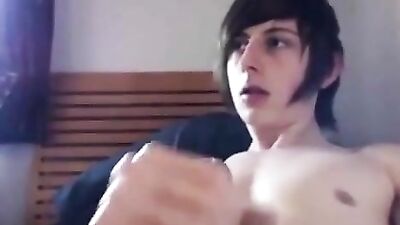 Emo Boys Cum on Each Others Tummies in the Shower!