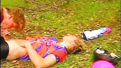 Monainsbikers: Bareback Public Outside Vintage Adventure!