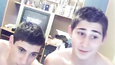 Brothers suck on cam