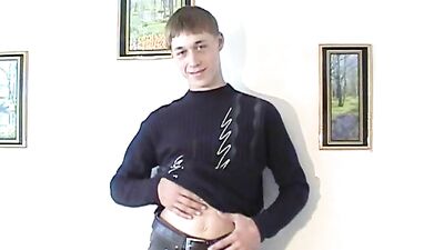 Alexeys Hot Solo Handjob Cumshot!