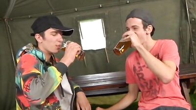 Raw Sex on Kamp: Bareback Cum Shots - Fucking in the Cabin!