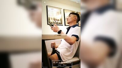 Sweaty Asian Solo Masturbation