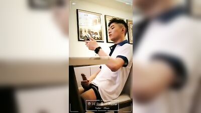 Sweaty Asian Solo Masturbation