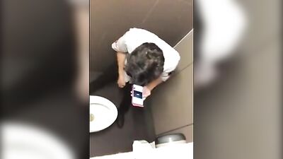 Gay Toilet Sex Teens - Public Restroom Wank Porn Video