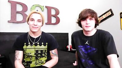 Reluctant Teen Porn - Gay Twinks Convinced Straight Buddies First Biggest Cock Debate!