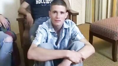 Bi-Curious Circle Jerk: Straight Boys First Gay Experience