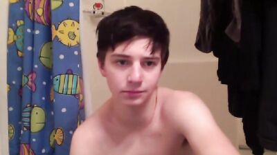 Shaved Boy Bathroom Wank: Hardcore Gay Solo Cumshots!