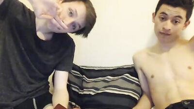 Suck by his friend after eating