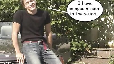 Gay Sauna Hookups: Friends Go Wild in the Steam Room!