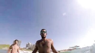 Tidal Waves: Unleashed Underwater Passion - Gay Muscle Men Swimming Nude
