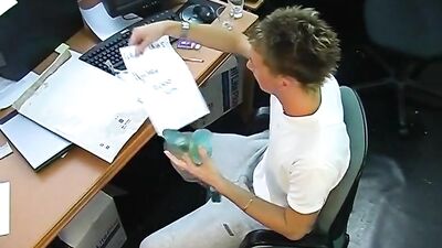 Fantasy Office Dildo Fuck with Nice Boys!