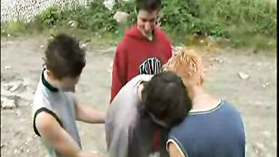 Friendly Group Fun: Straight Guys Go Gay