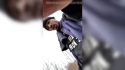 Big Black Cock Exposed Near Freeway - Raw and Raunchy Public Sex!