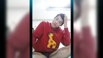 Asian Handjob Jizz Fest - Korean Skype Jerk