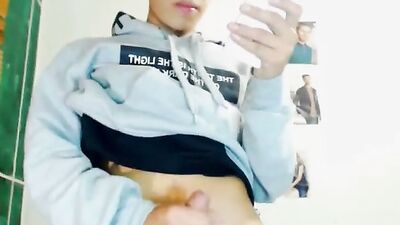 Experience Smooth Play with Hot Colombian Boy in Latino Cum Shots and Handjob!