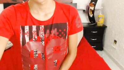 Hot Colombian Boy sound vibrator Dildo cum show