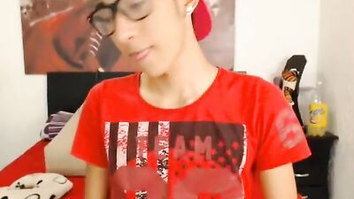 Hot Colombian Boy sound vibrator Dildo cum show