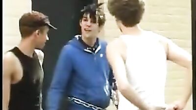 Gangbang Frenzy: Two Boys Get Assaulted by a Horny Third!