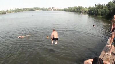 Gangbang in the Waterhole: Group Sex with Hot Guys!