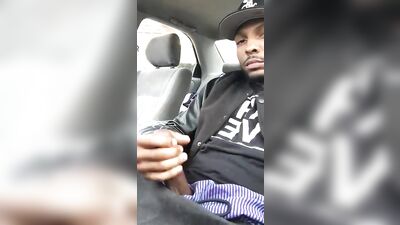 Break in the Car - Horny Black Solo with Big Cocks
