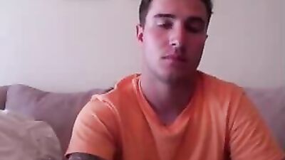 Hot Tattooed Guy With Huge Fat Dick And Hot Ass On Webcam