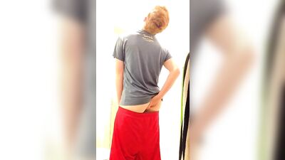 Texas Ginger Strokes His Red Cock - A Gay Porn Solo Video!