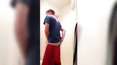 Texas Ginger Strokes His Red Cock - A Gay Porn Solo Video!