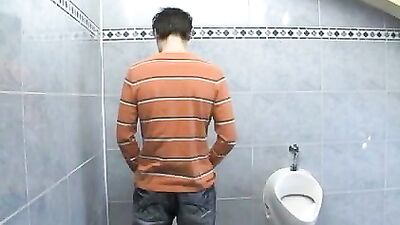 Three British Twinks Take Turns in the Bathroom! - Bareback Cum Shots - A Gay Porn Video