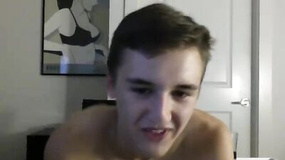 Plays with his Toy - Gay Muscle Daddy Fucks Cute Twink!