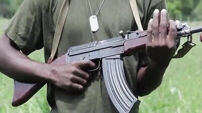 Military Bareback Prisoner Fuck - Raw and Rough! [Gay Porn]