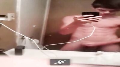 Amateur First-Timer Solo Jizzing for His Buddy - Cute Hottie Records Himself