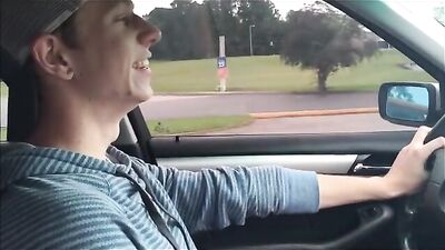 Getting His Cum Shot License: First Time Frat Guy Video