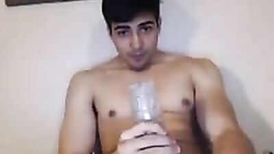 Hot Muscle Guy With Fleshlight