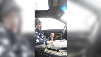 Jerking in the Car: Hot Gay Porn Adventure