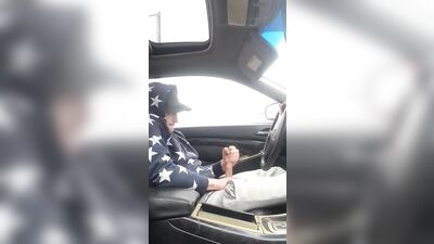 Jerking in the Car: Hot Gay Porn Adventure