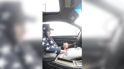 Jerking in the Car: Hot Gay Porn Adventure