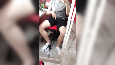 Mirror Mirror - A Gay Porn Threesome with Muscular Men and Their Big Dicks!