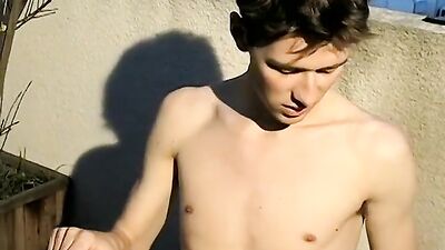 Hot Smoke on Balcony - Gay Amateur Handjob Action