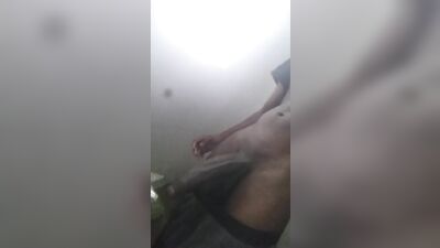 African strips down his underwear