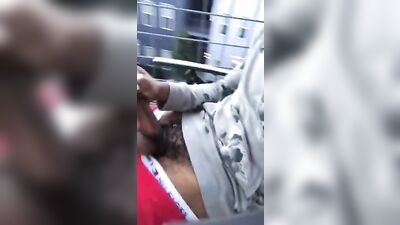 Balcony Show for the New Neighbor: Big Cocks Black Solo (Gay Porn)