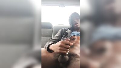 Big Cocks Black Solo - Backseat Stroking