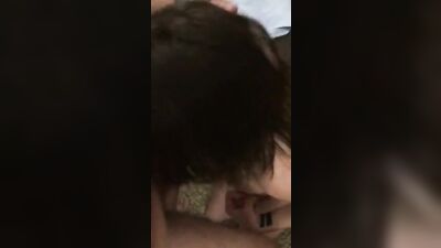 Hot little long-haired cock sucker