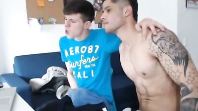 Big dicked boys caught on cam