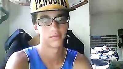 Penguins Fan Strips and Plays: Gay Amateur Cum Shots - Action!