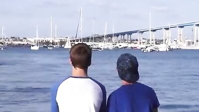 Malibu Cumshots Fun: Two Boys Make Love!