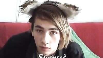 Mike's big ball boy wank and cum 1652