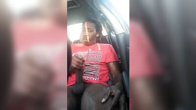 Raw Sex in the Car: Big Cocks Black Solo Adventure