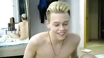 Horny Blonde Boy with Perfect Body and Big Dick Gets Fucked in Multiple Positions by Strong Men