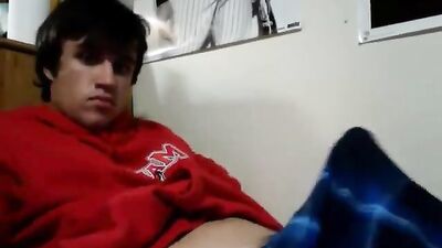 Releasing his boner